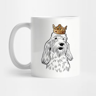 Petit Basset Griffon Vendeen Dog King Queen Wearing Crown Mug